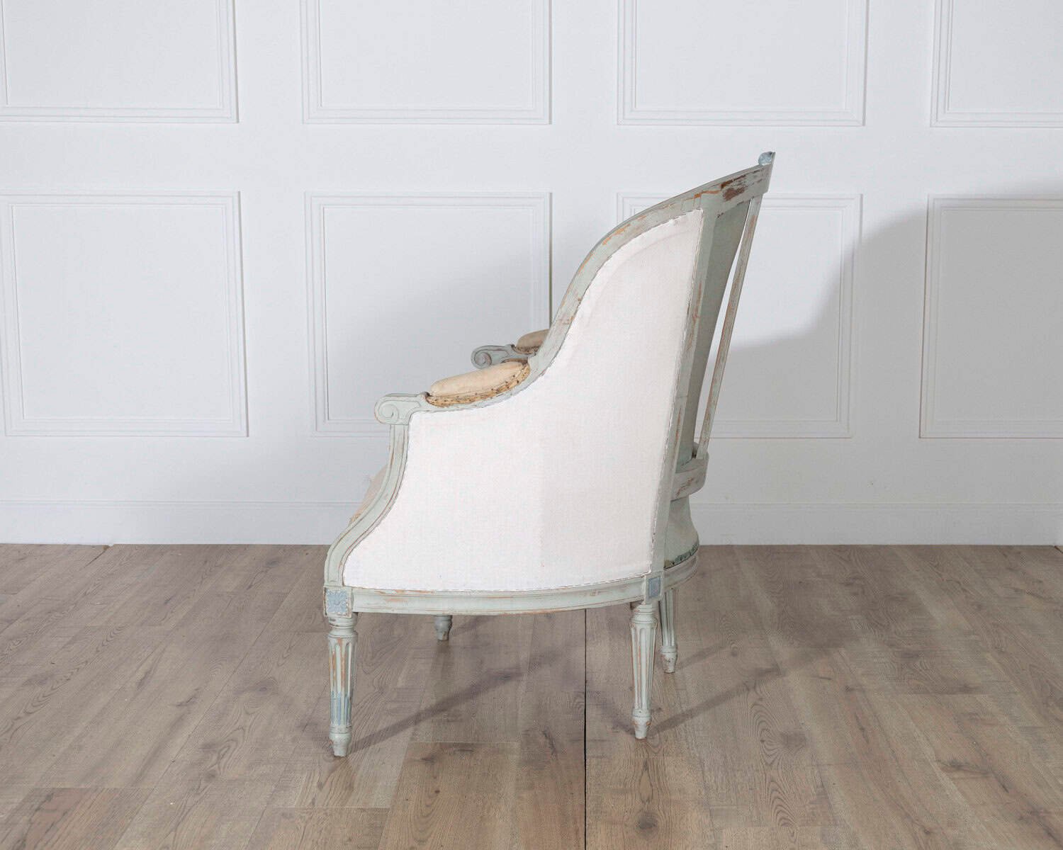 19th Century French Louis XVI Style Painted Lie de Repos - JAA