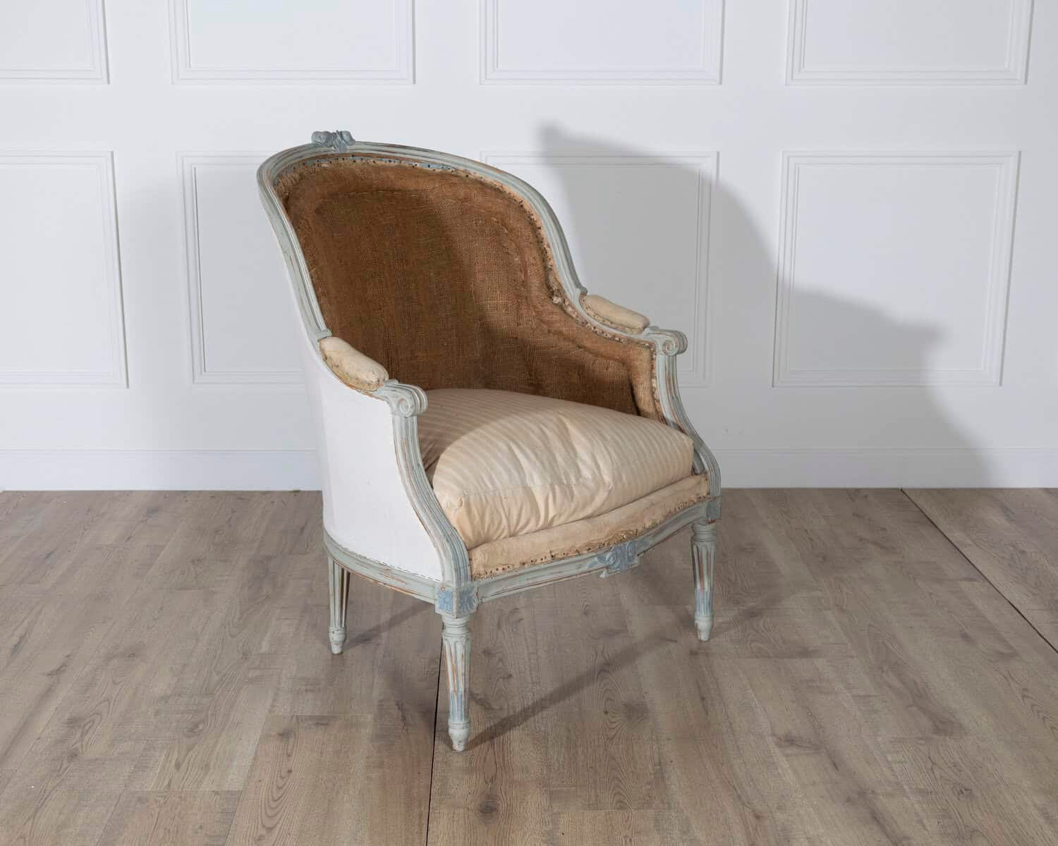 19th Century French Louis XVI Style Painted Lie de Repos - JAA