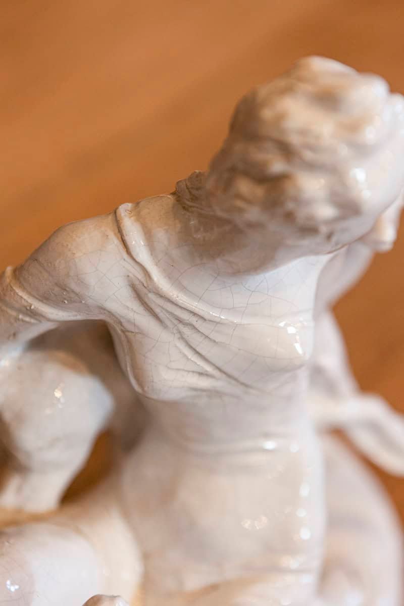 Italian 20th Century Ceramic Sculpture of Diana - JAA