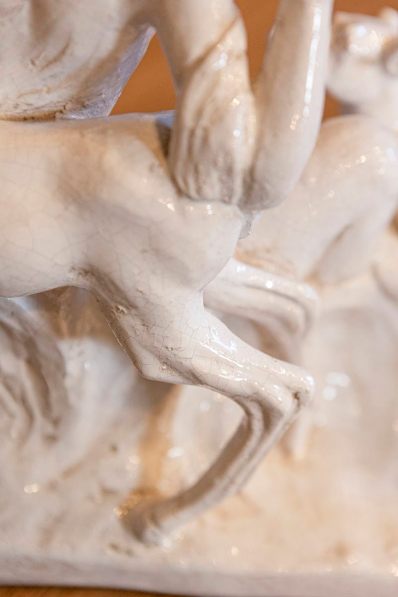 Italian 20th Century Ceramic Sculpture of Diana - JAA