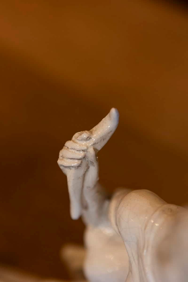 Italian 20th Century Ceramic Sculpture of Diana - JAA