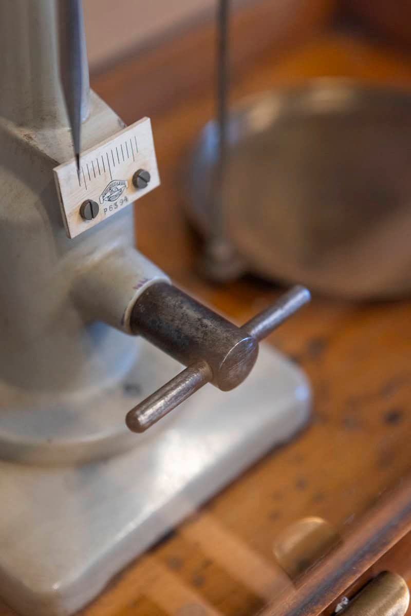 20th Century German Glass Case Scale - JAA