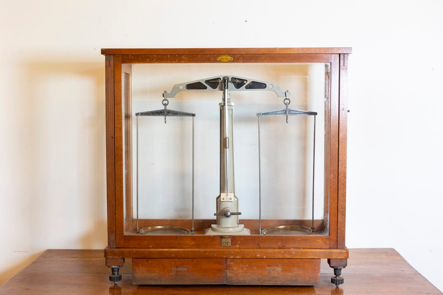 20th Century German Glass Case Scale - JAA