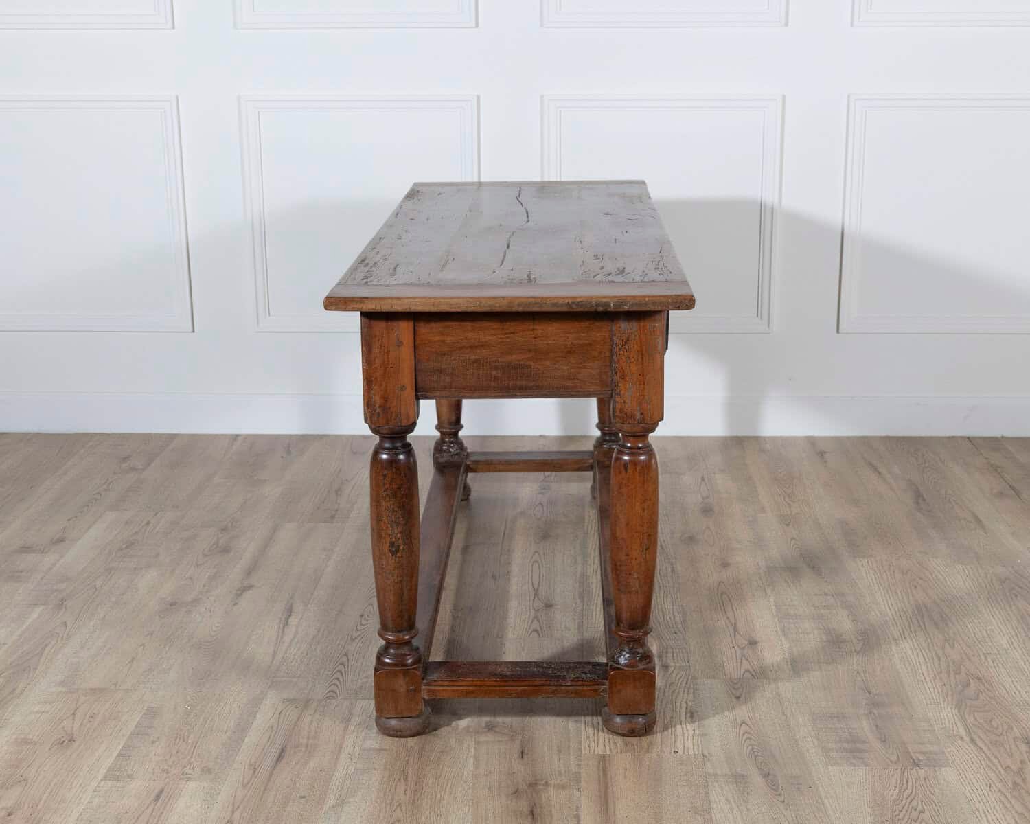 18th-Century Fruitwood Console Table with Two Drawers - JAA