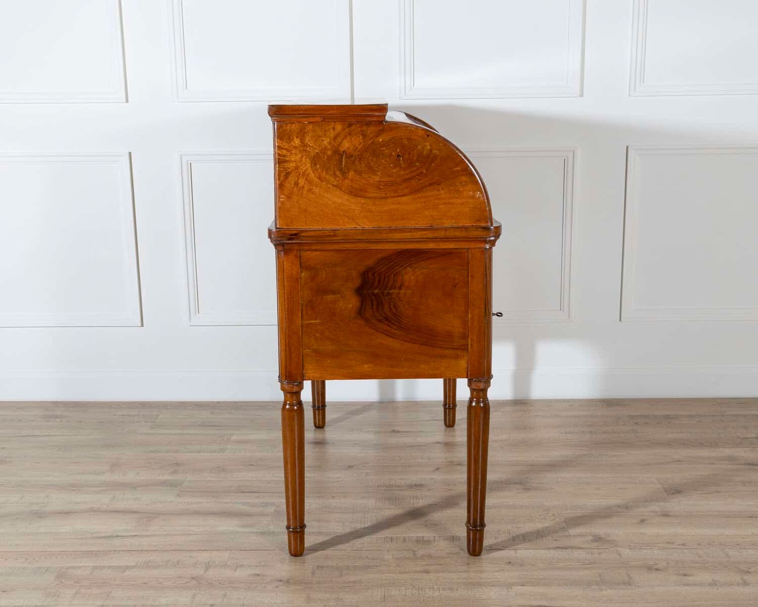 19th-Century Italian Charles X Walnut Cylinder Desk - JAA