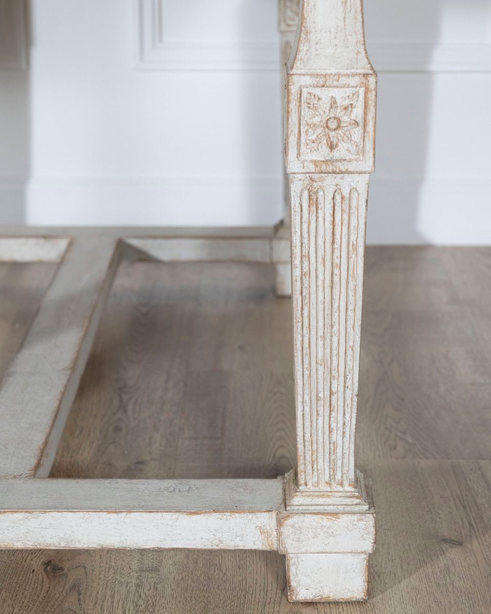 Early 19th Century Swedish Gustavian Painted Console Table - JAA
