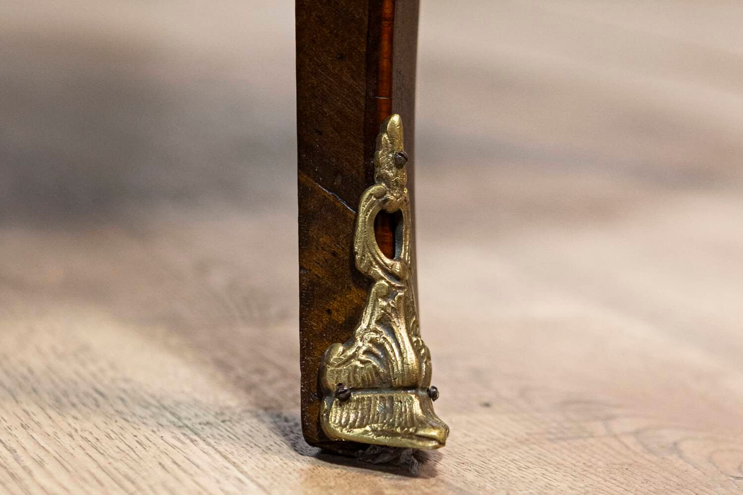 Italian Early 20th Century Rococo Style Walnut Commodes with Marble Tops, Pair, c.1900 - JAA