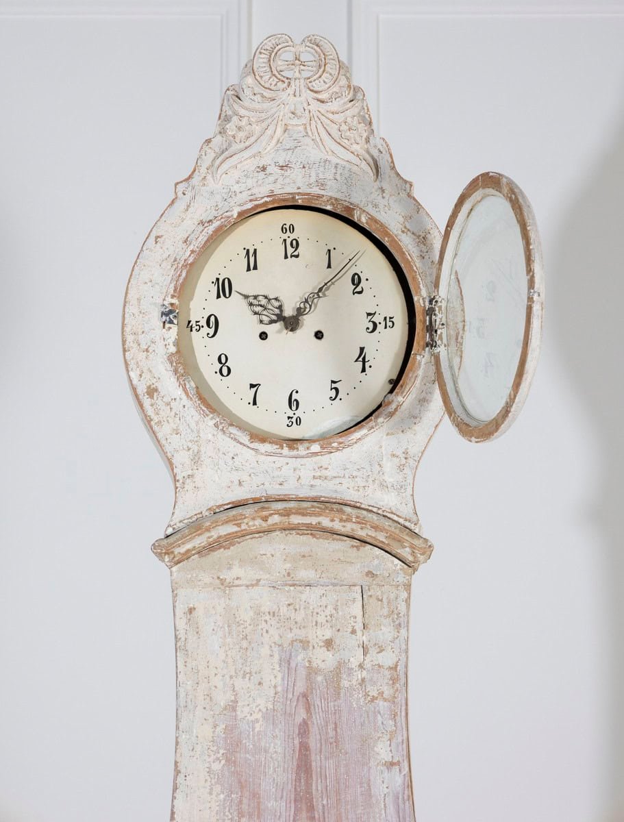 Swedish 1820s Mora Clock with Original Paint and Mechanism - JAA