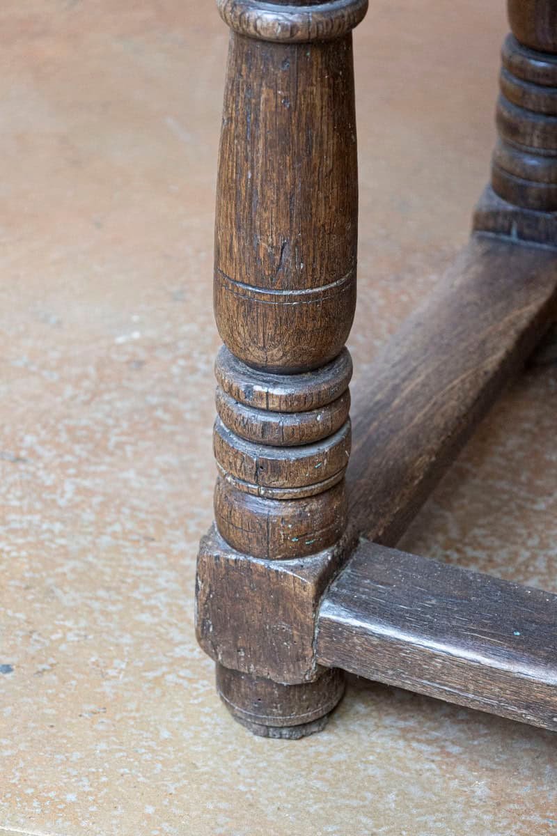 French 1750s Walnut Library Table with Carved Drawers and Original Hardware - JAA