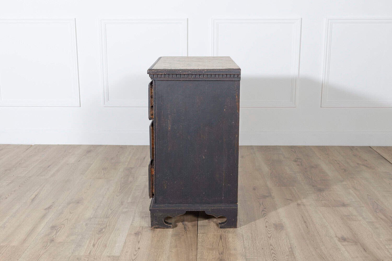 Danish Louis Seize Style Chest of Drawers with Painted Marble Top, circa 1920 - JAA