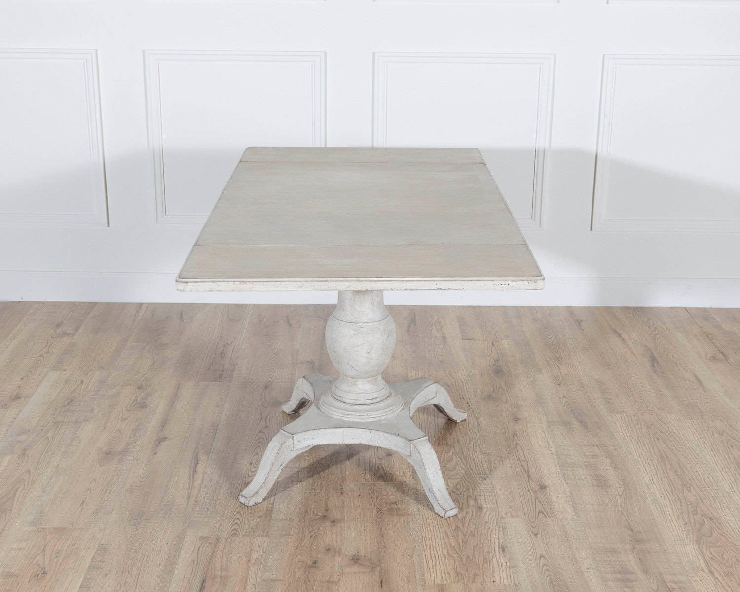 Swedish Painted Pedestal Drop-Leaf Table, circa 1880 - JAA