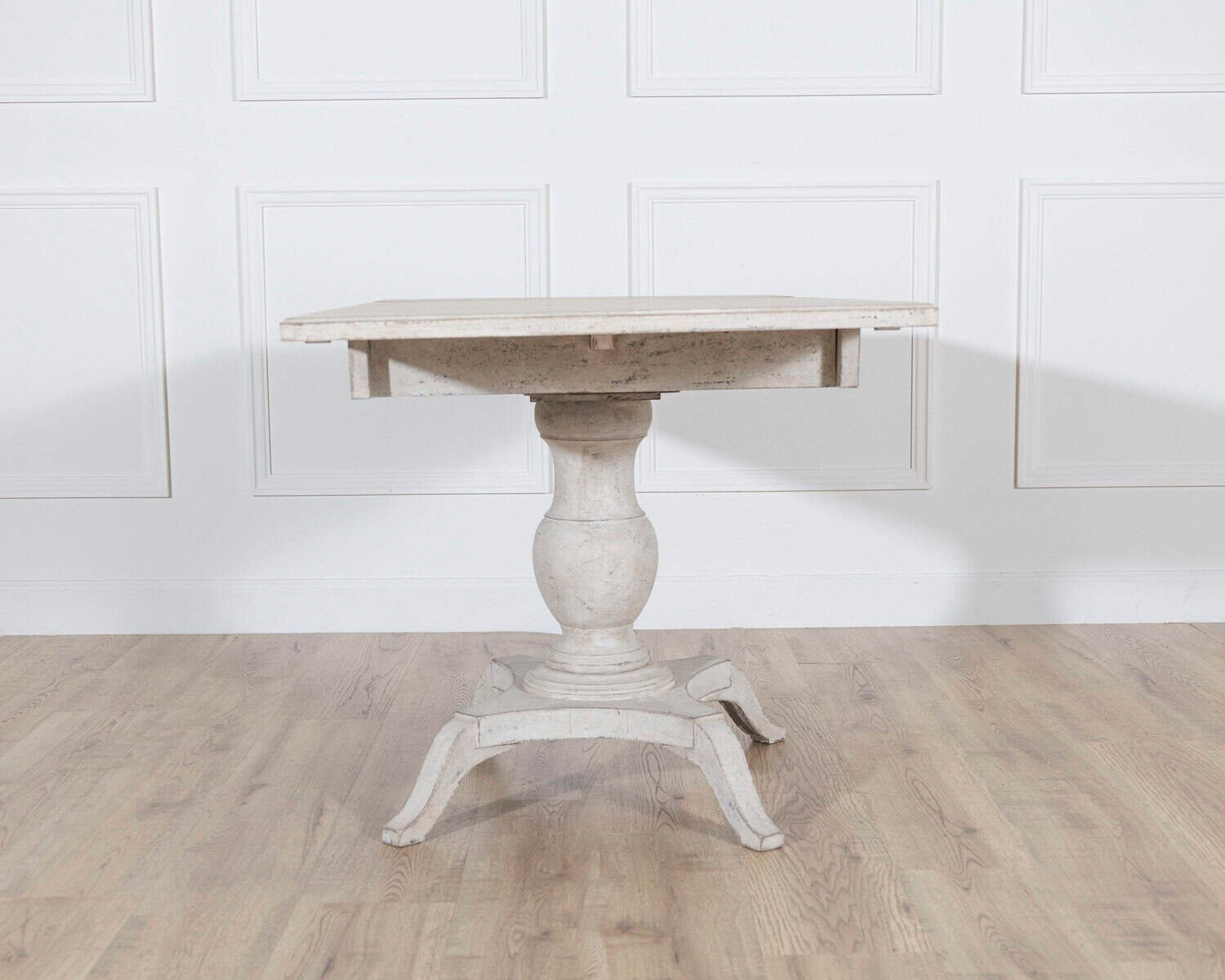 Swedish Painted Pedestal Drop-Leaf Table, circa 1880 - JAA