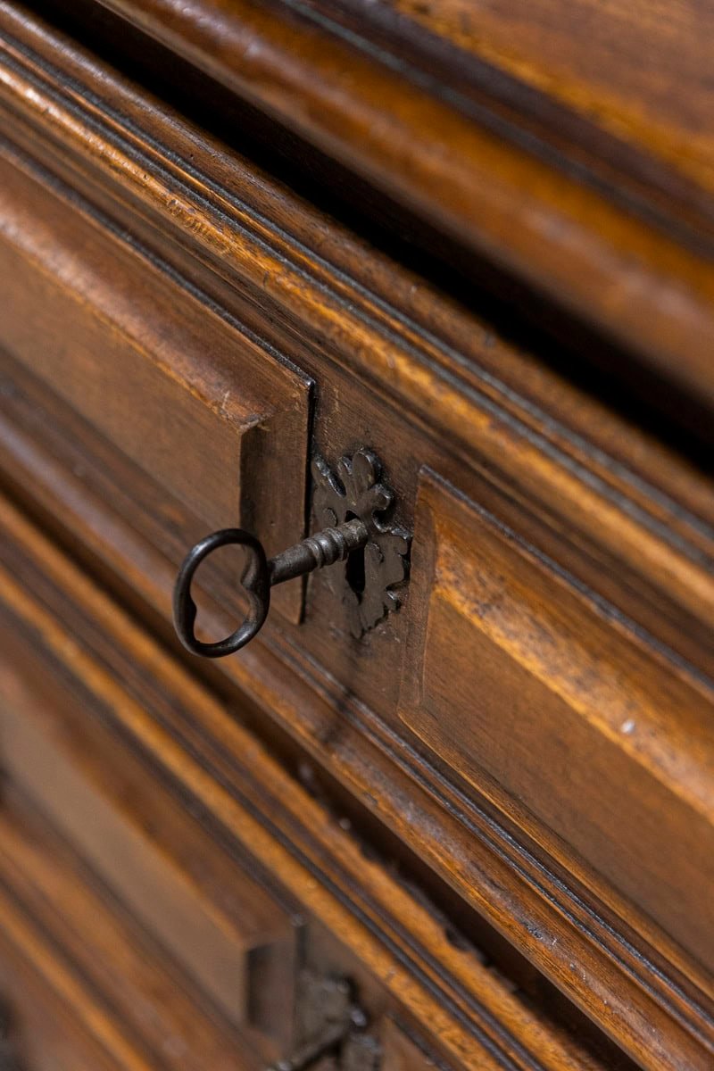 17th Century Italian Baroque Walnut Commode — Rare Period Piece - JAA