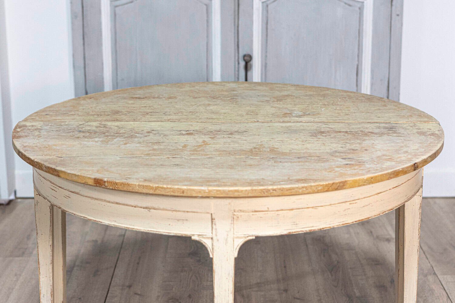 Pair of 19th Century Swedish Demi Lune Console Tables - JAA