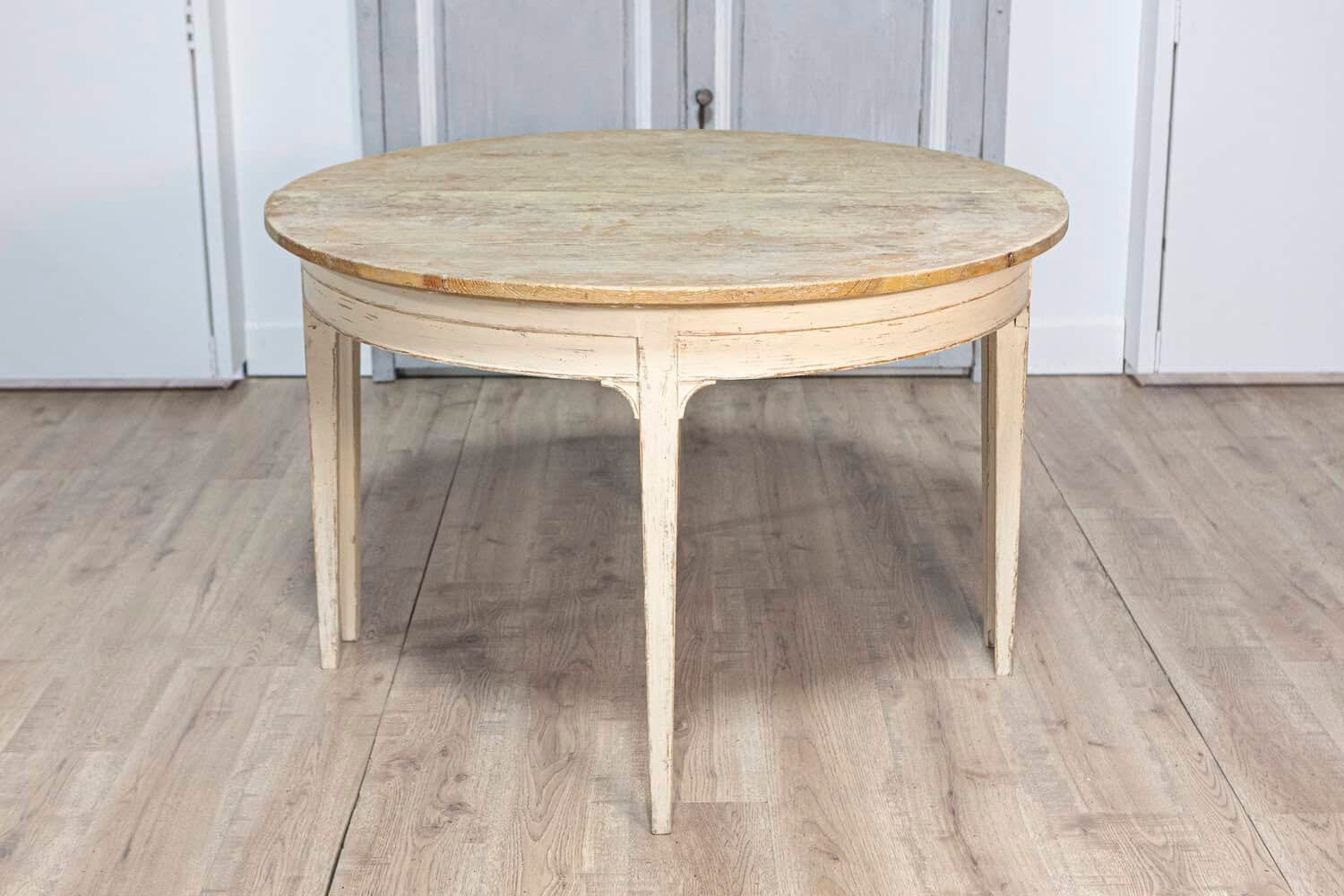 Pair of 19th Century Swedish Demi Lune Console Tables - JAA