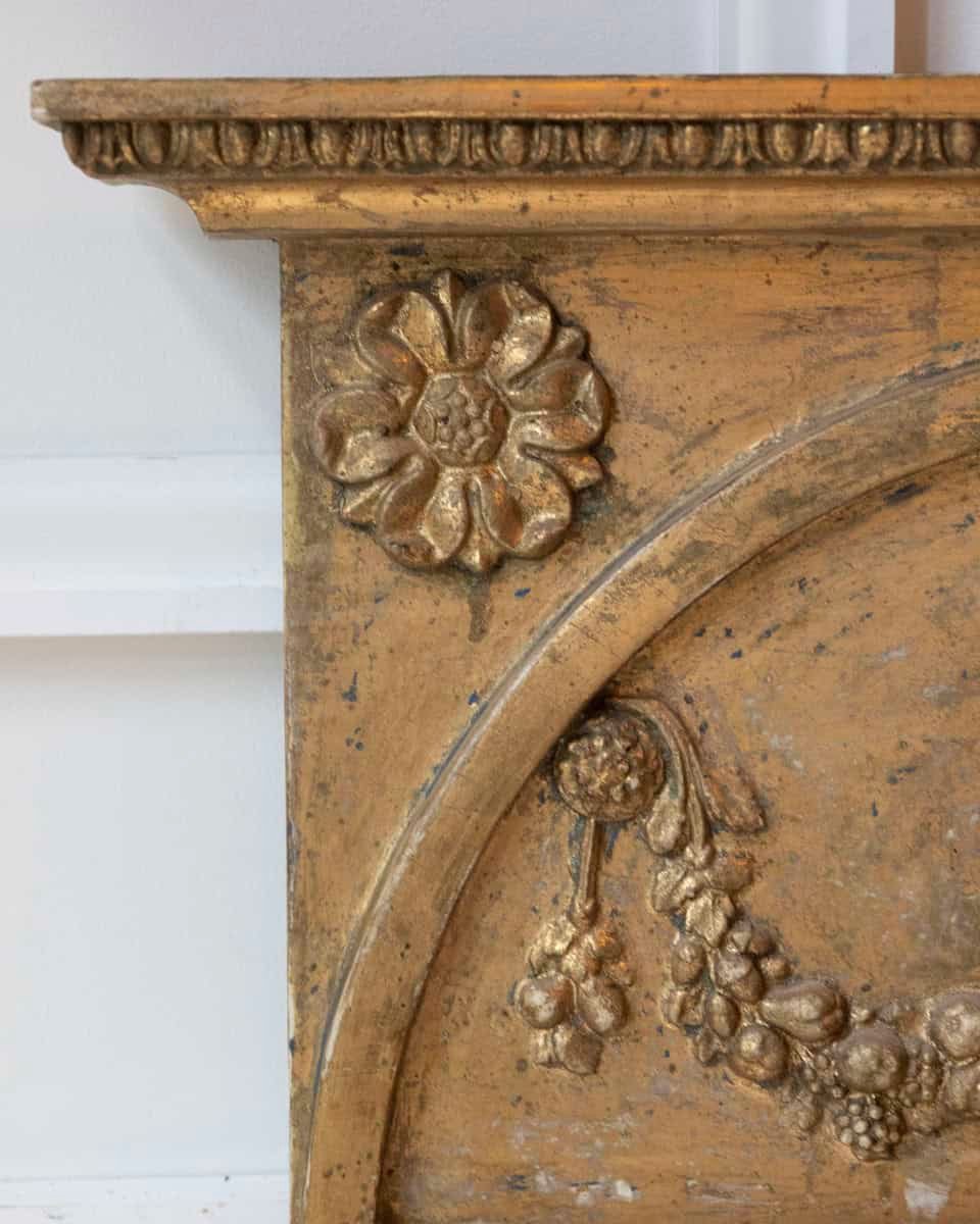 Early 19th Century Late Gustavian Giltwood Mirror, Stockholm - JAA