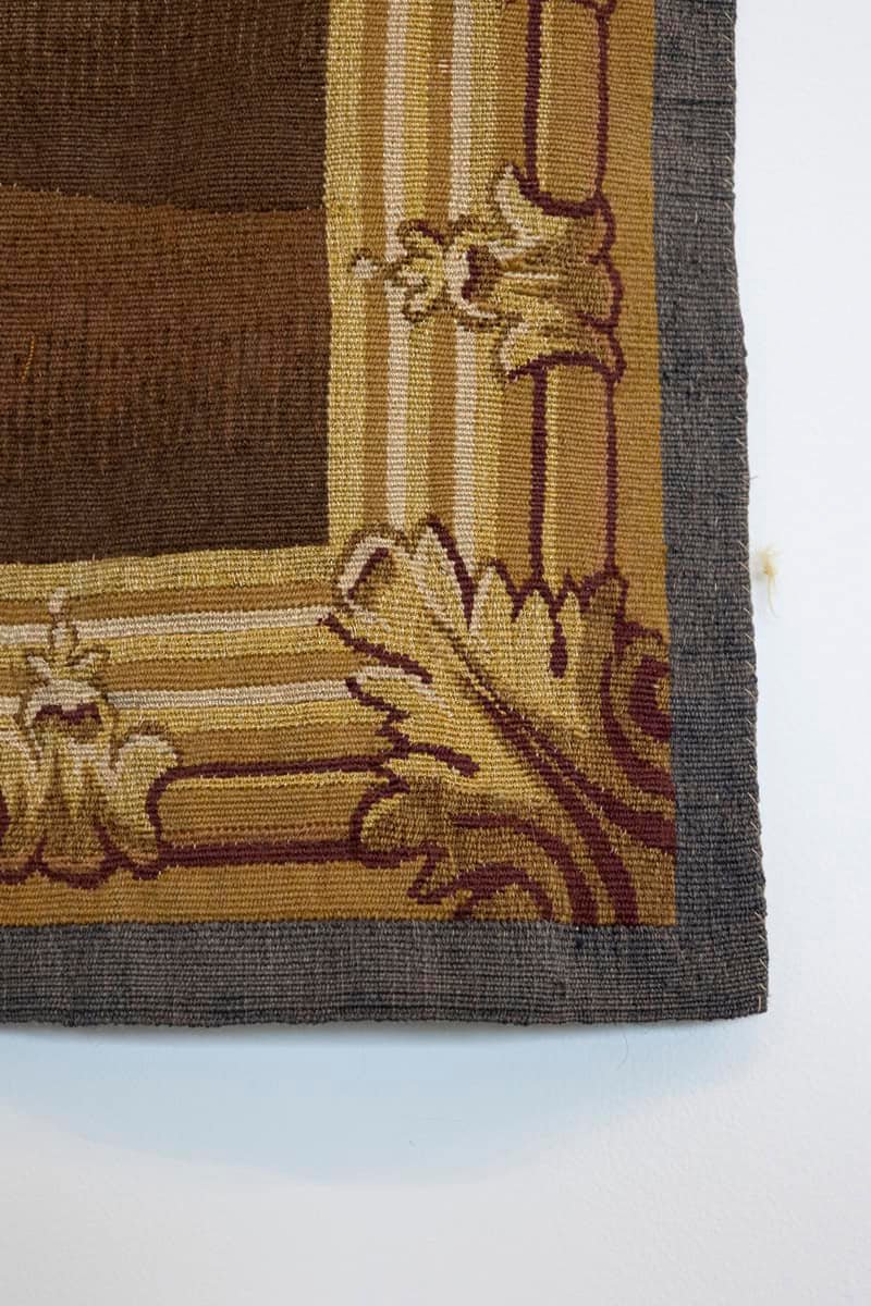 French 19th Century Aubusson Tapestry Depicting a Lively Bouquet of Flowers - JAA