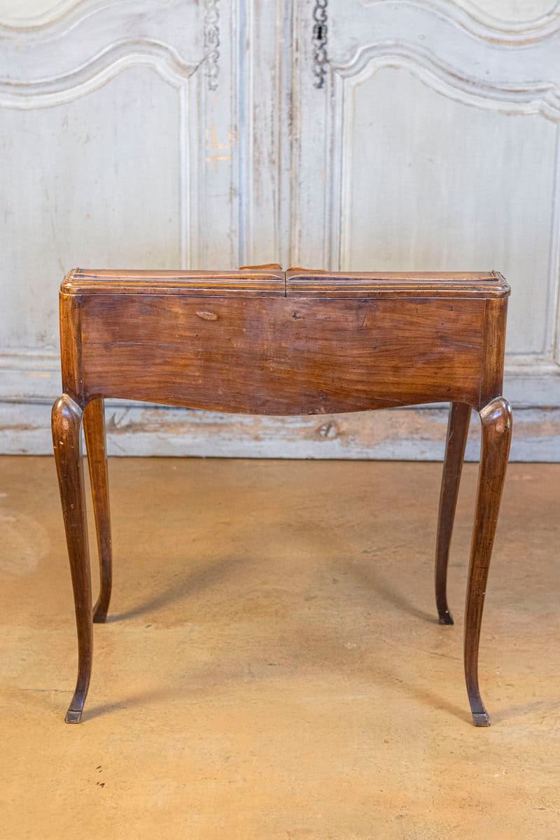 Petite French Louis XV Style Walnut Slant-Front Desk, Stamped, circa 1810 - JAA