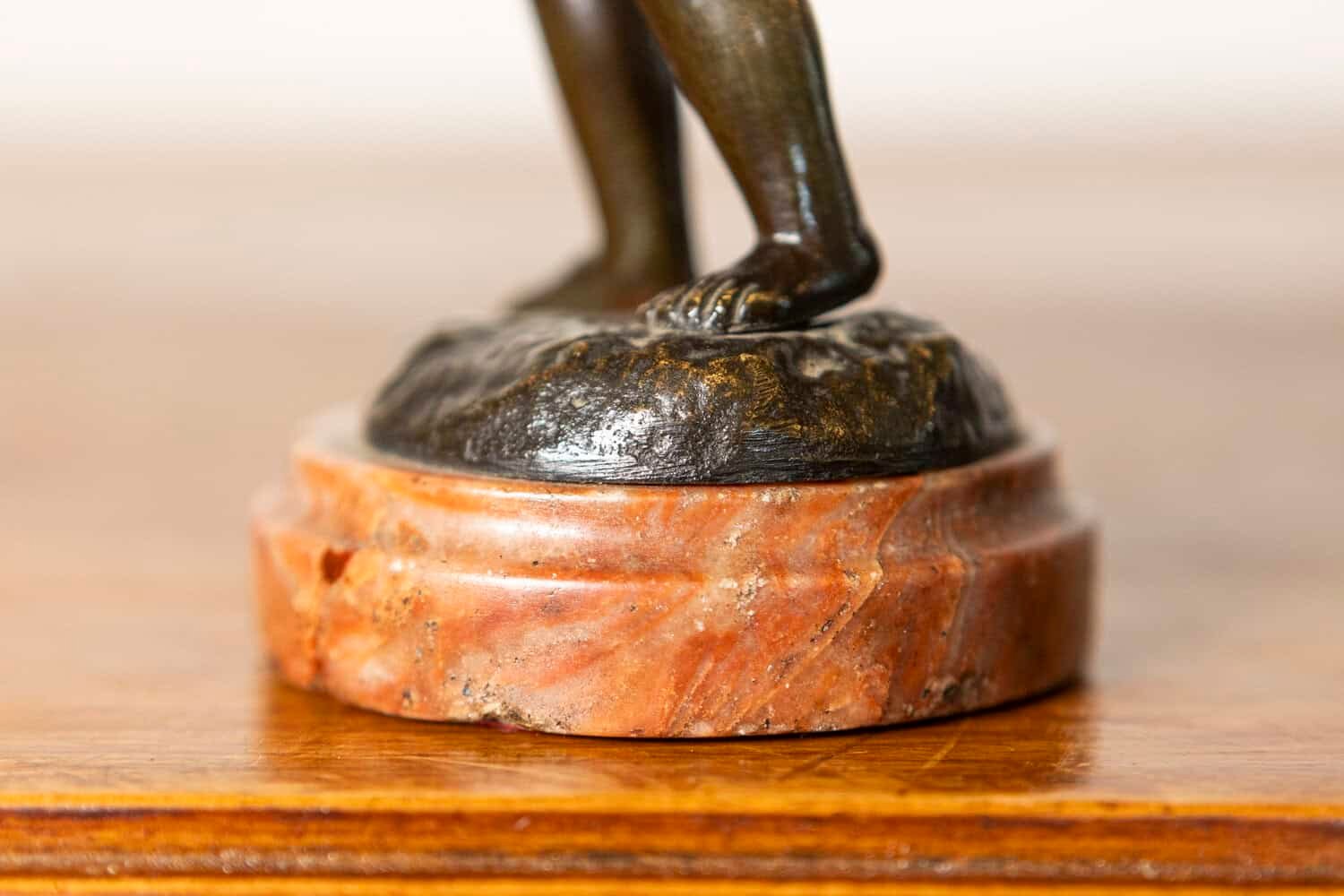 French 19th Century Bronze Sculpture of a Cherub, After Clodion, Signed - JAA