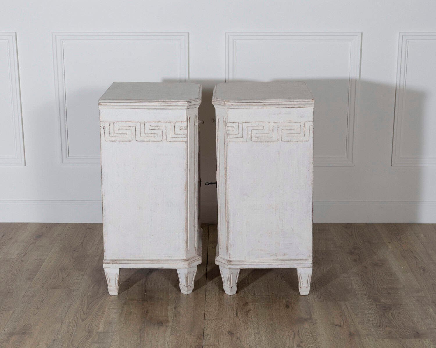 Pair of Swedish Neoclassical Painted Nightstands, circa 1880 - JAA