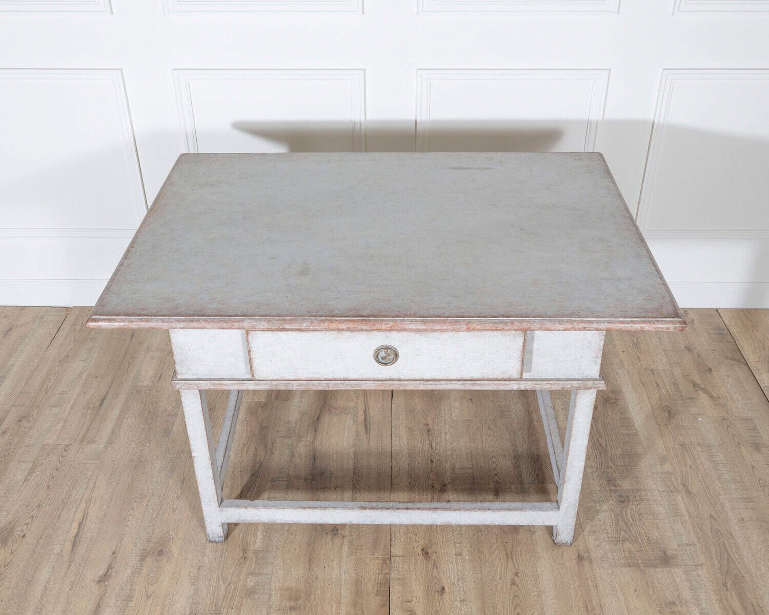 Swedish Country Pine Table with Drawer, circa 19th Century - JAA