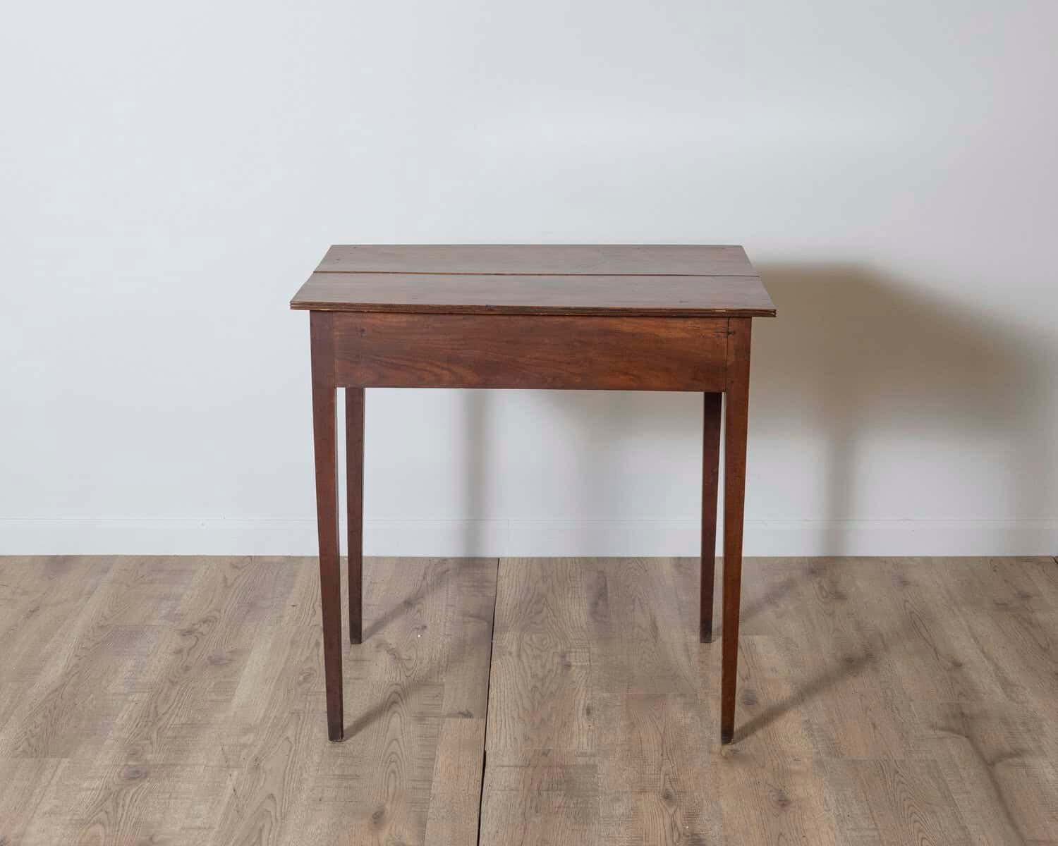 English Georgian Period 18th Century Fruitwood Side Table with Single Drawer - JAA