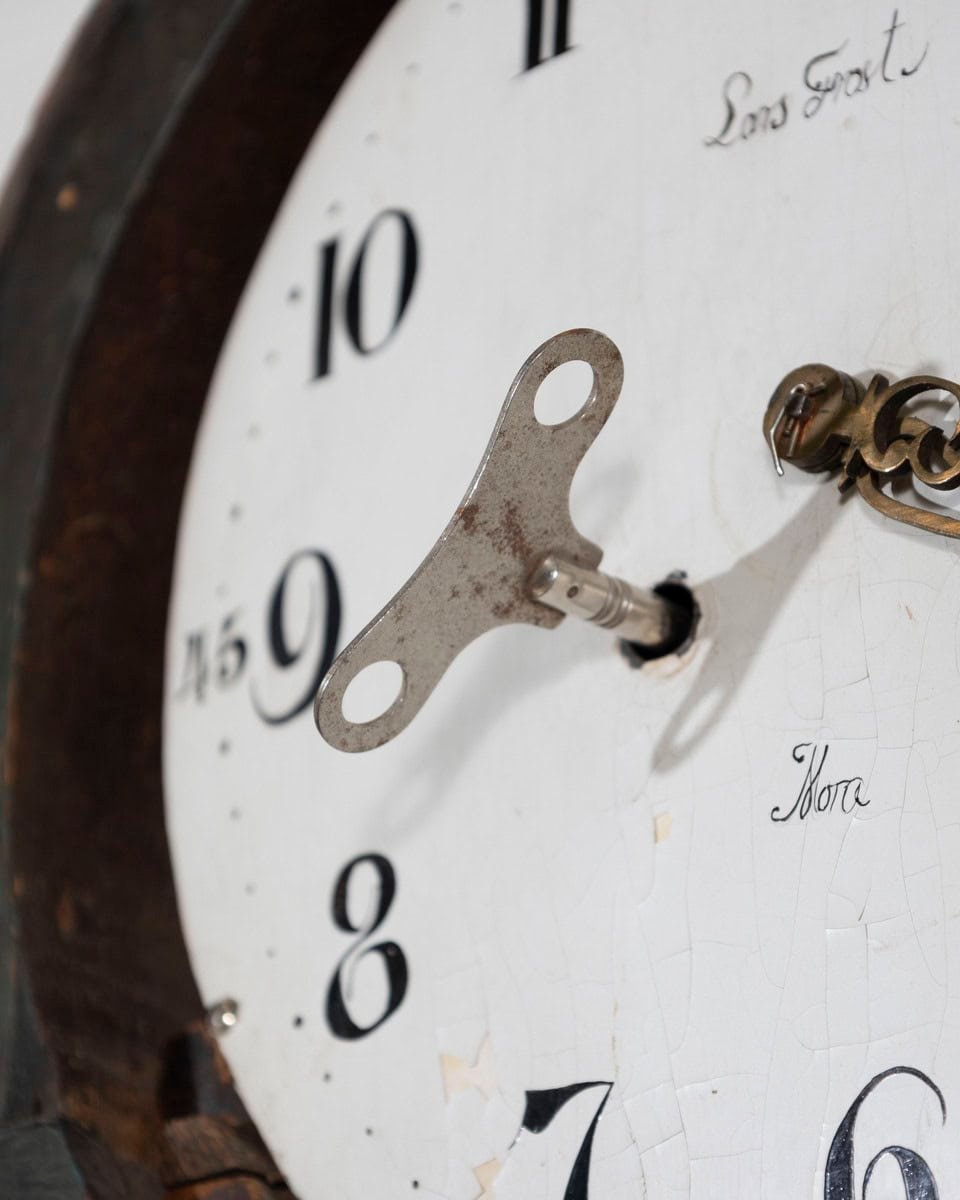 1822 Swedish Folk Art Tall Case Clock with Original Paint - JAA