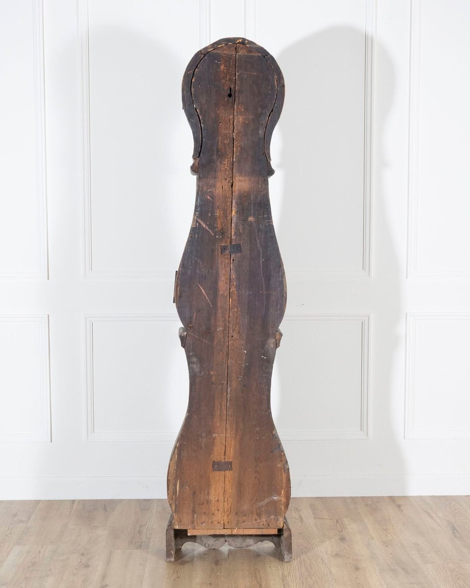 1822 Swedish Folk Art Tall Case Clock with Original Paint - JAA