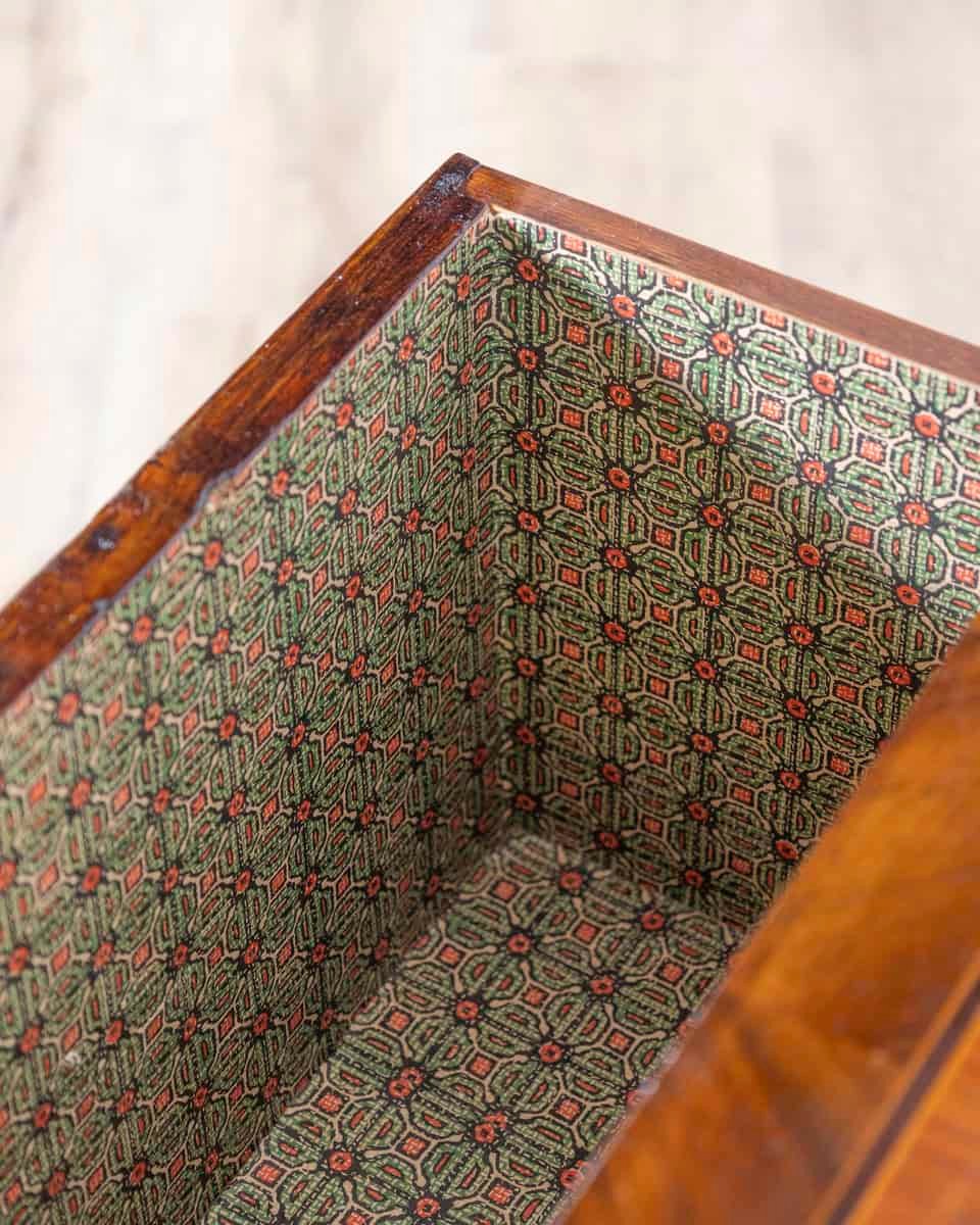 Antique Louis XVI Cabinet Bedside Table In Walnut And Marquetry – Italy 19th - JAA