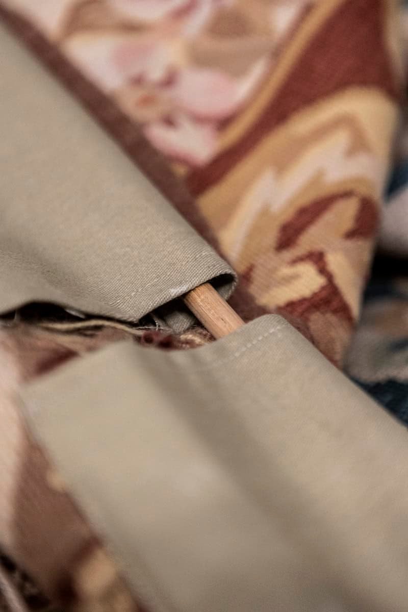 Pair of French 1850s Aubusson Floral Tapestries with Rinceaux Arabesques - JAA