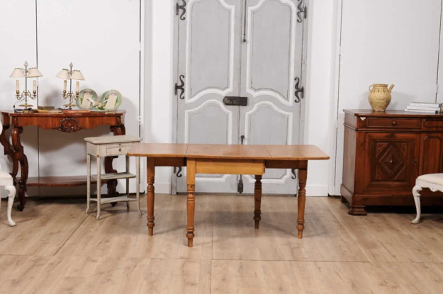 English Pine Drop Leaf Table - JAA
