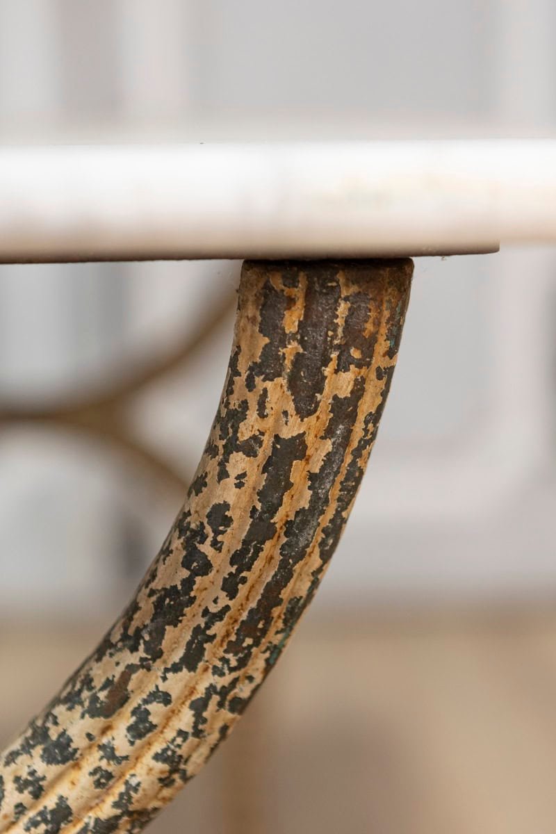 19th Century French Marble Top Bistro Table - JAA