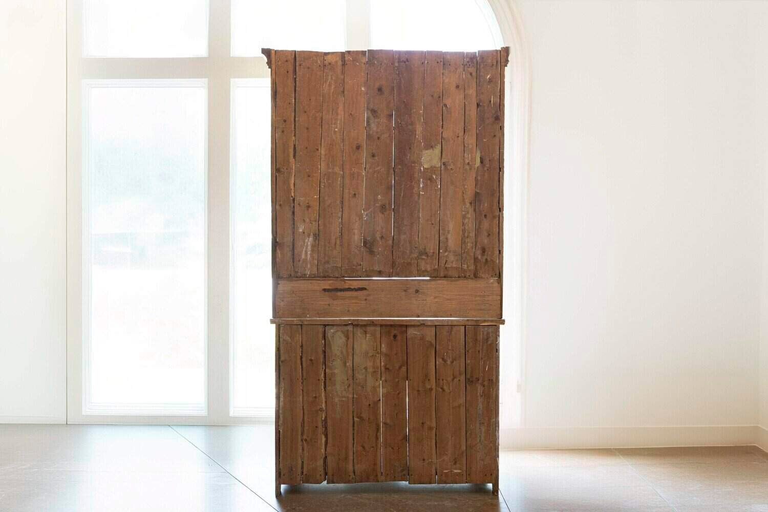 Swedish 1830s Painted Wood Vitrine Cabinet with Glass Doors and Drawers - JAA