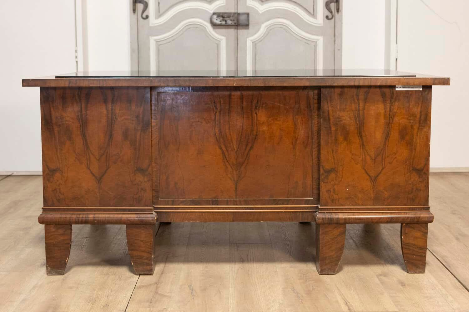 20th Century Italian Glass Top Desk - JAA