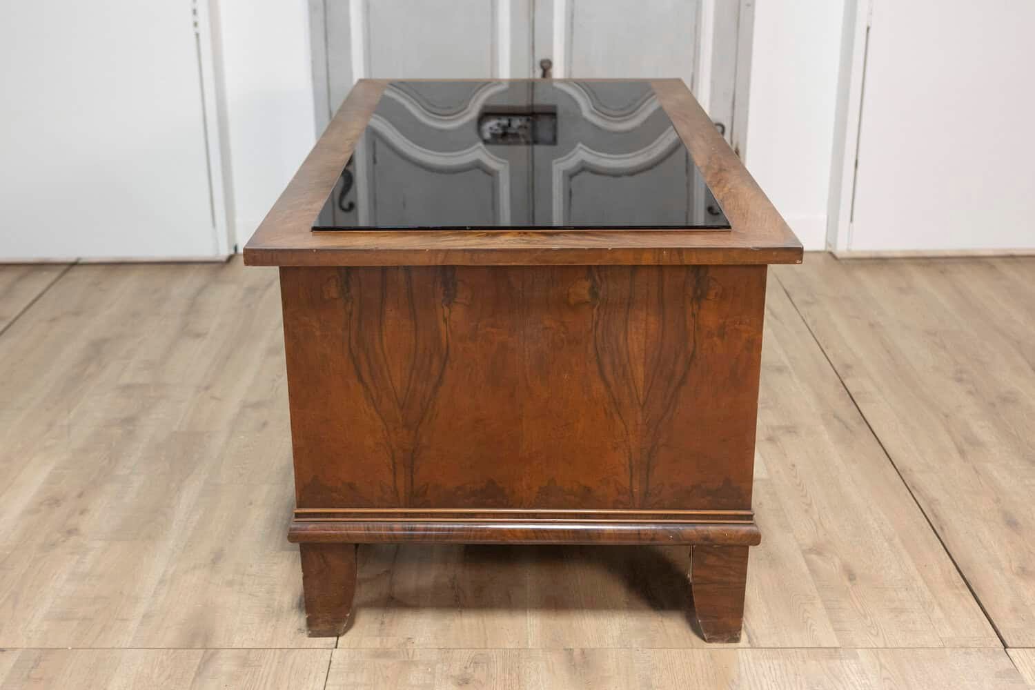 20th Century Italian Glass Top Desk - JAA