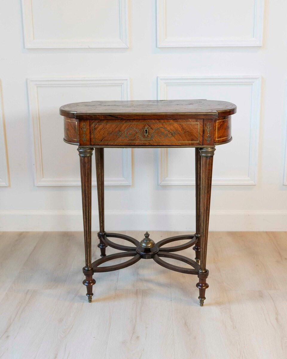 Napoleon III Marquetry Side Table, France, circa 1870 - JAA