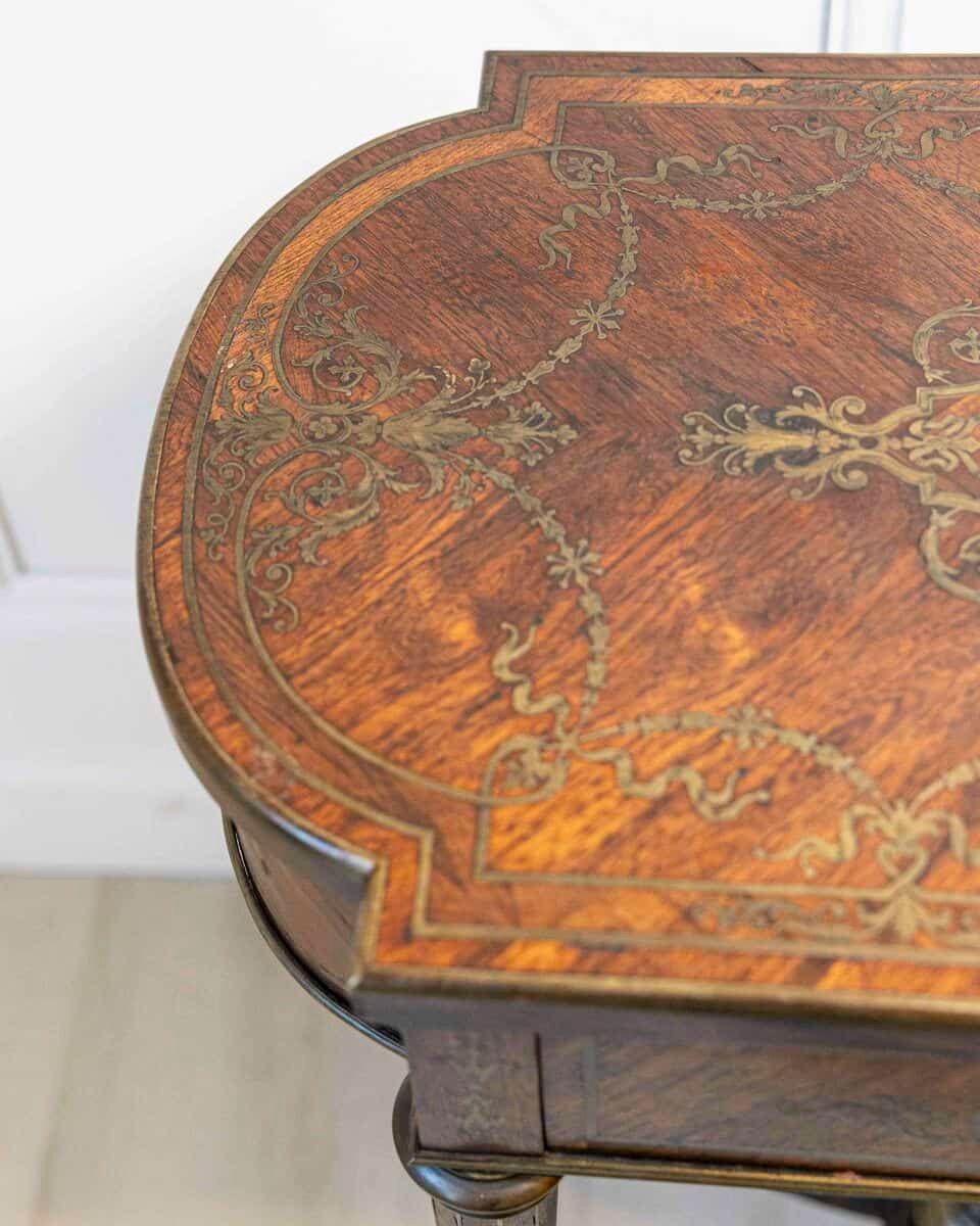 Napoleon III Marquetry Side Table, France, circa 1870 - JAA