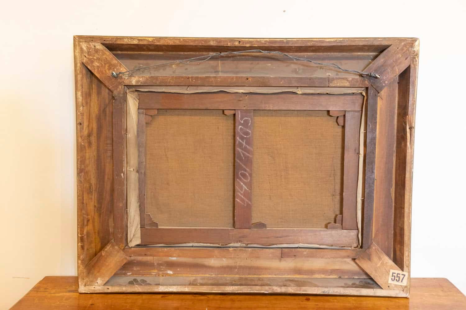 French Giltwood Framed 19th Century Oil on Canvas Painting Depicting Fruits - JAA