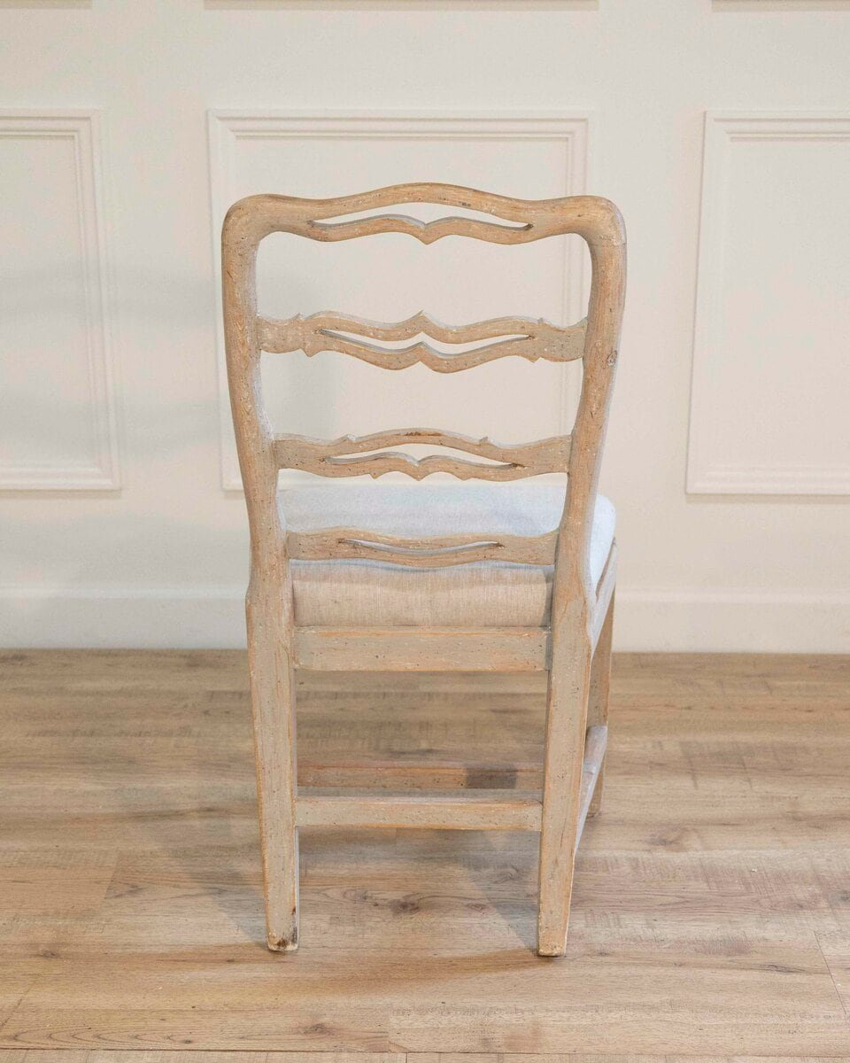 ON HOLD - Six Smiling Chairs Circa 1800 - JAA