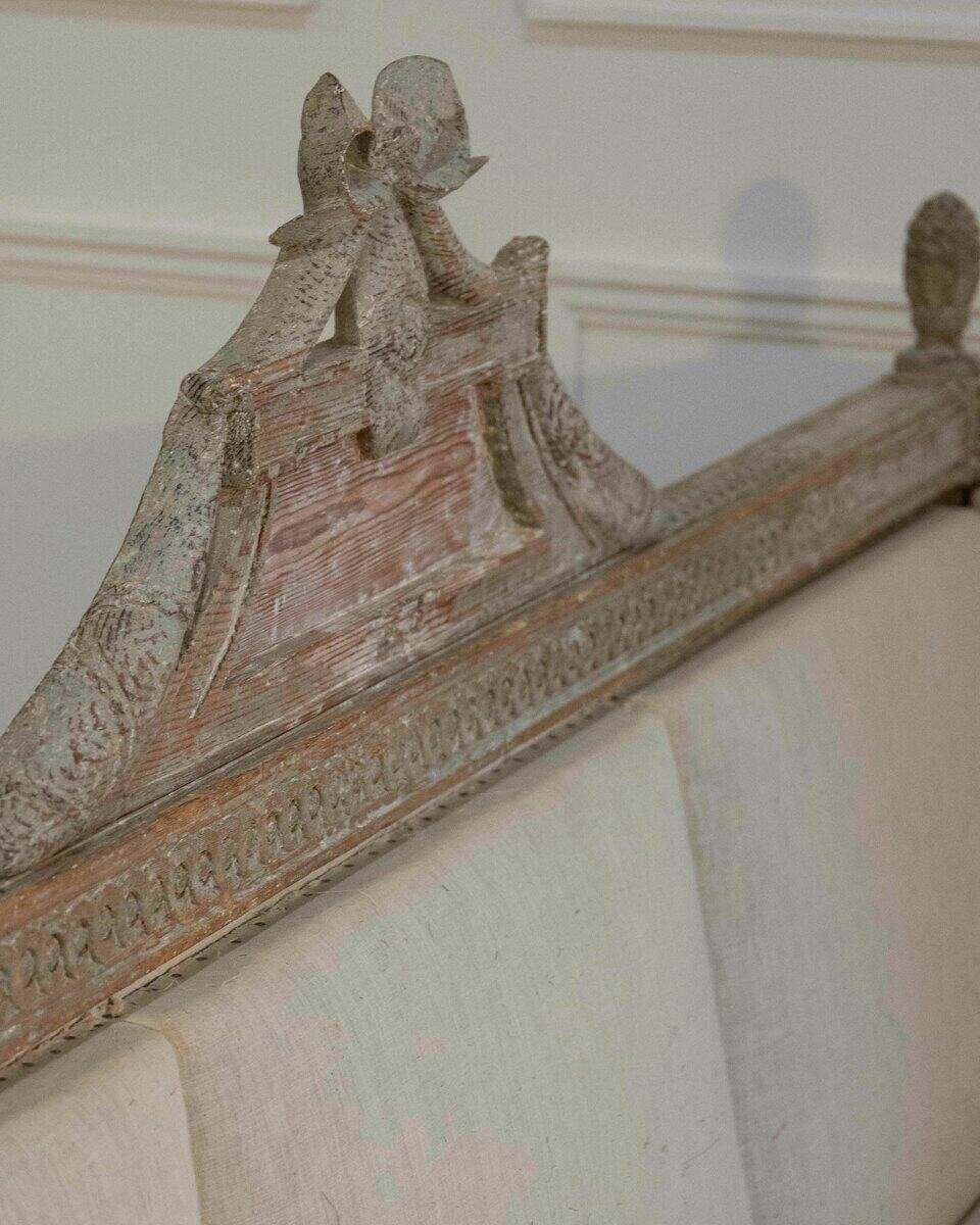 18th-Century Swedish Gustavian Sofa with Original Scraped Paint, Circa 1780 - JAA