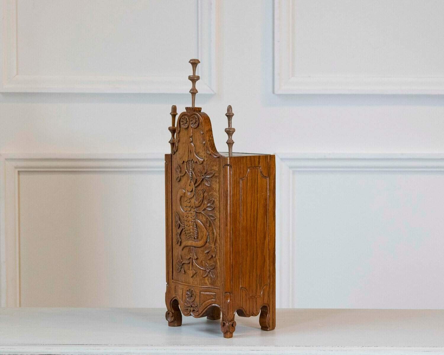 Early 20th-Century French Hand-Carved Flour Box - JAA