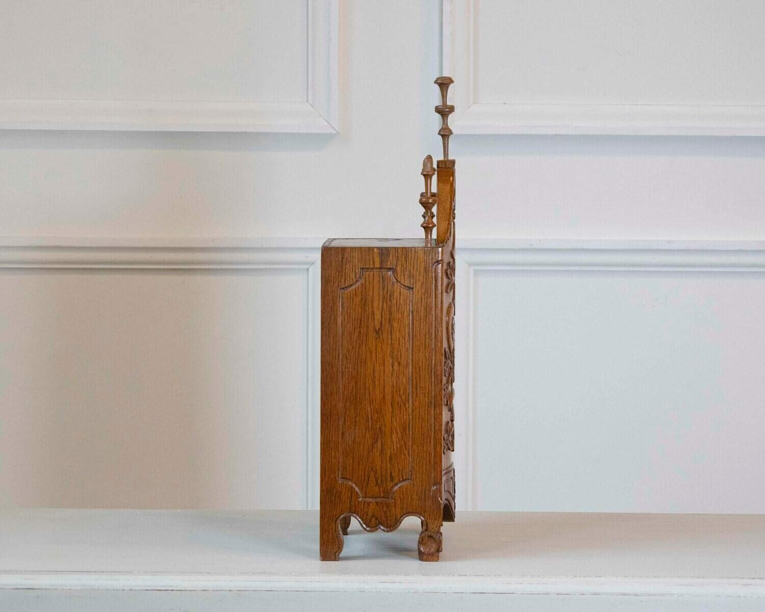 Early 20th-Century French Hand-Carved Flour Box - JAA