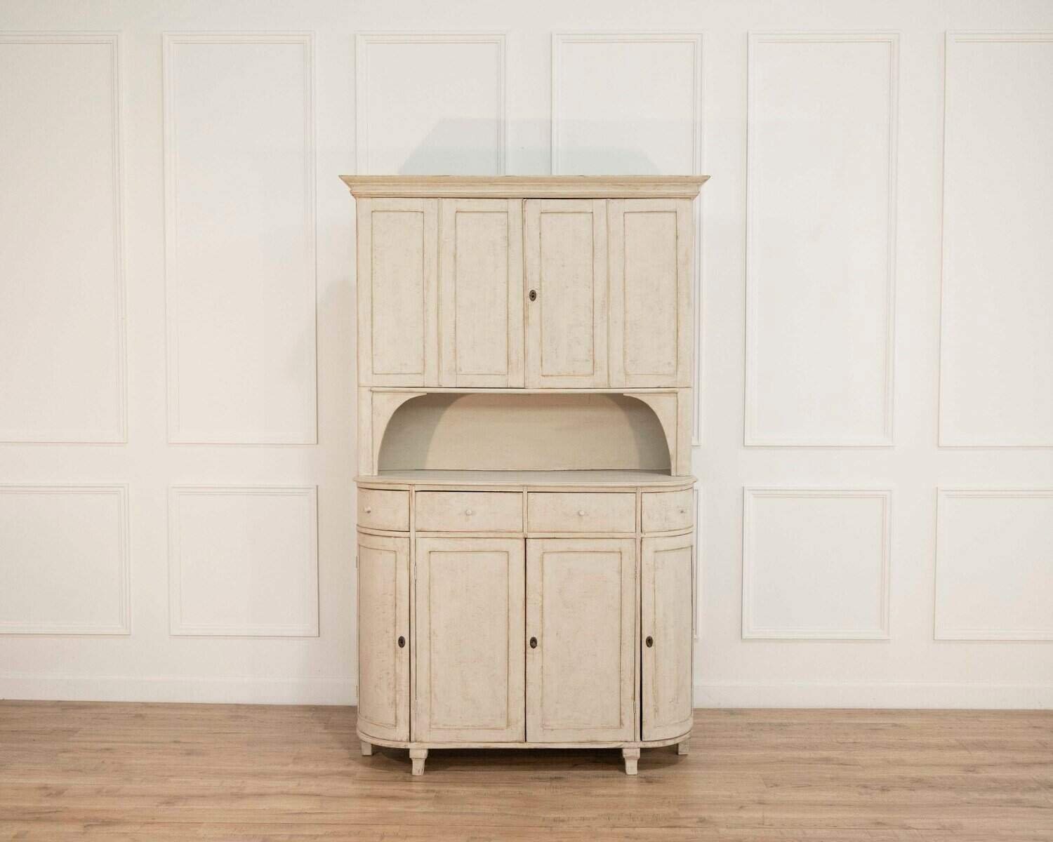 19th Century Swedish Painted Cabinet — Scandinavian Country Style - JAA