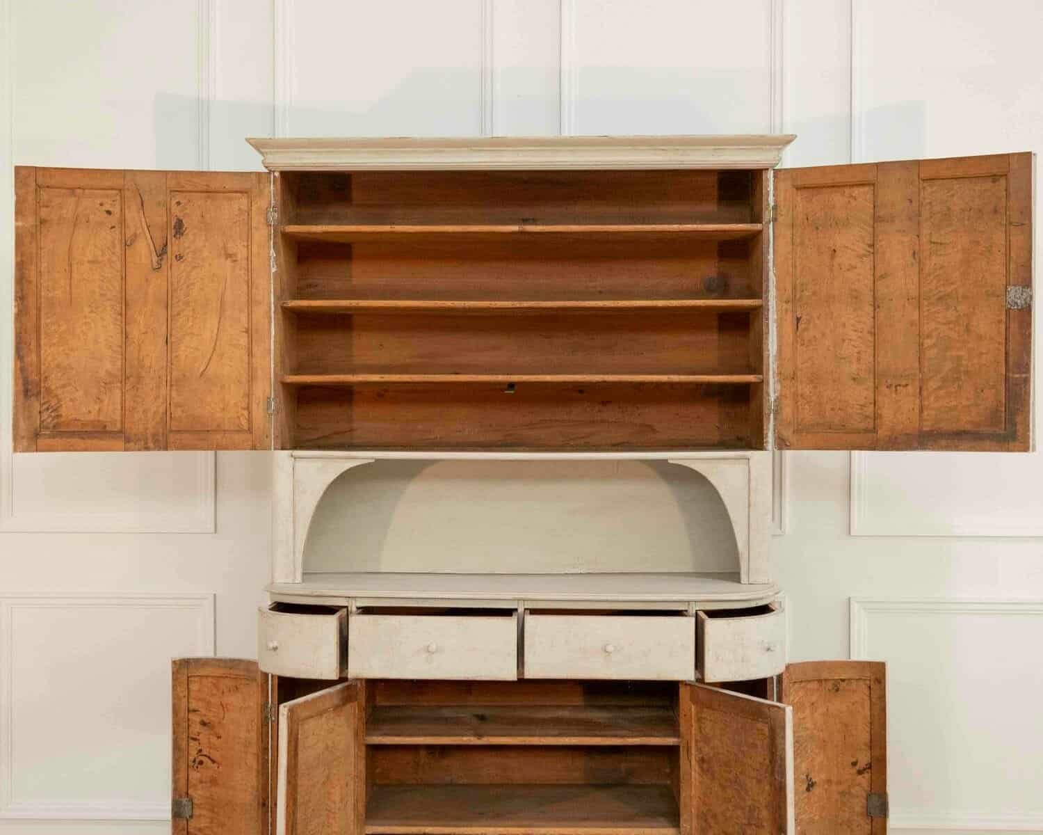 19th Century Swedish Painted Cabinet — Scandinavian Country Style - JAA