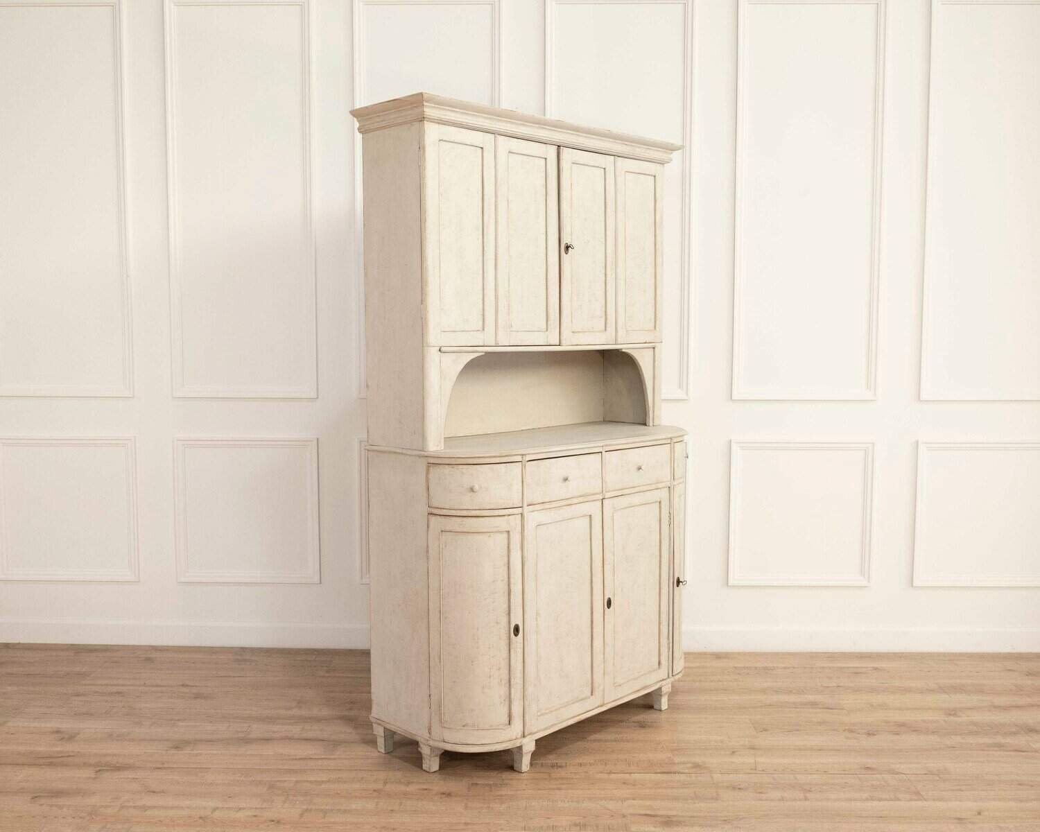 19th Century Swedish Painted Cabinet — Scandinavian Country Style - JAA