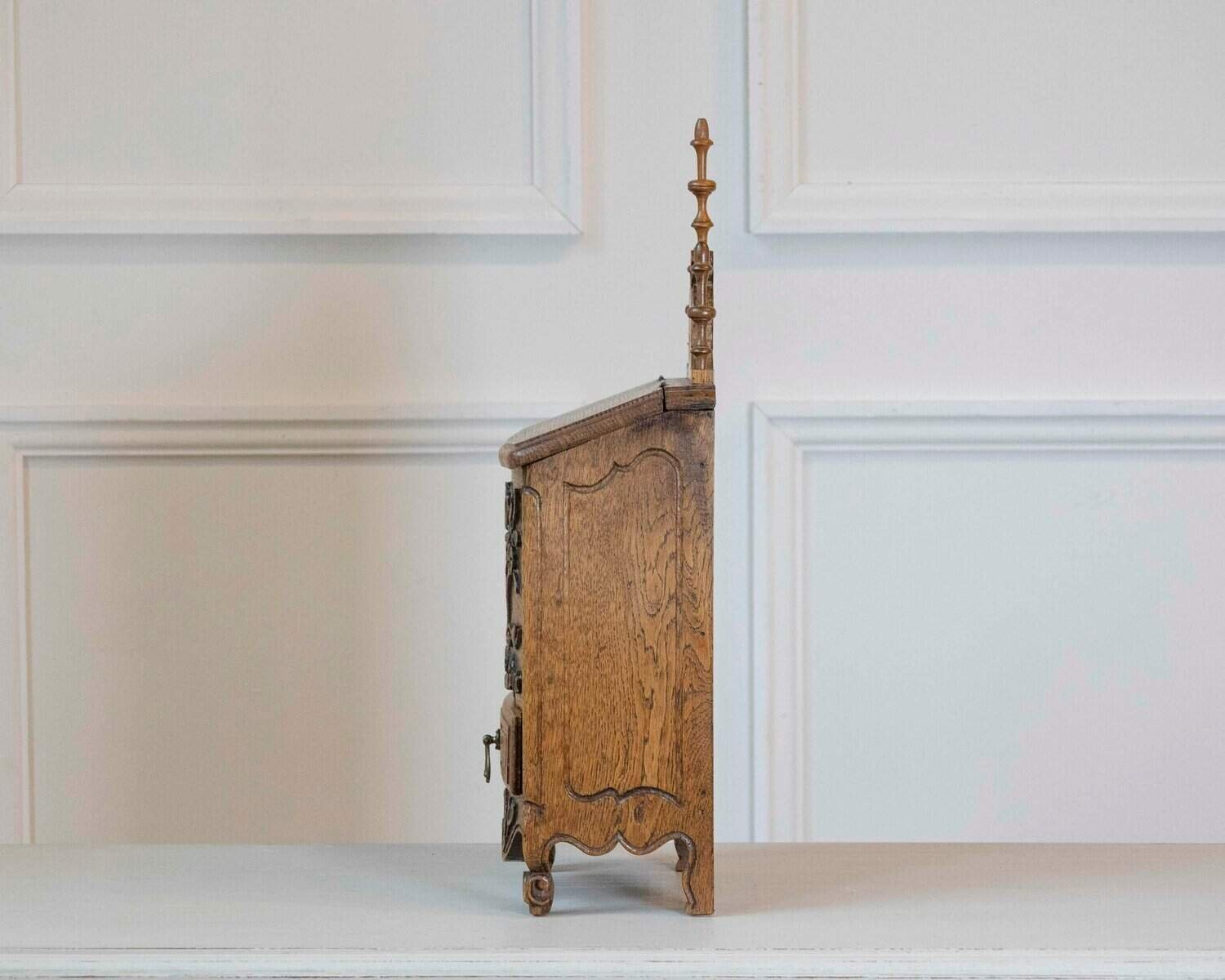 Early 20th Century French Hand-Carved Flour Box - JAA