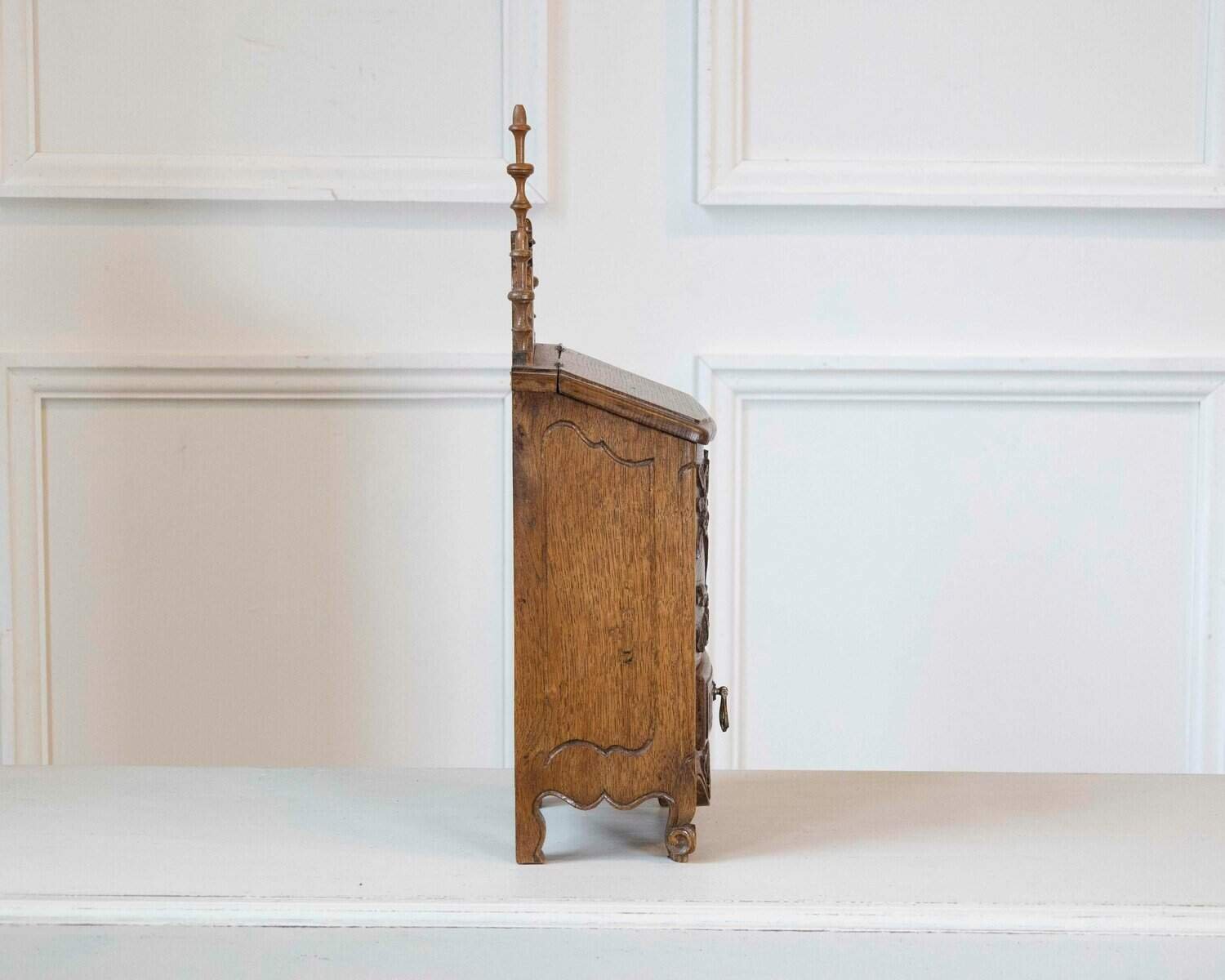 Early 20th Century French Hand-Carved Flour Box - JAA