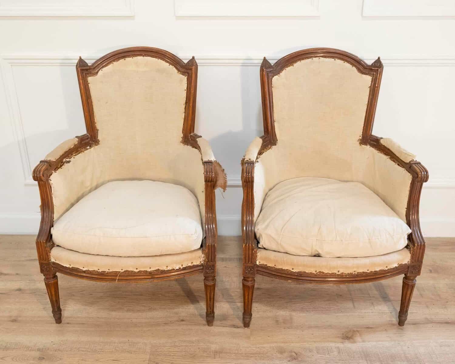 Pair of French Bergères, circa 1830 - JAA