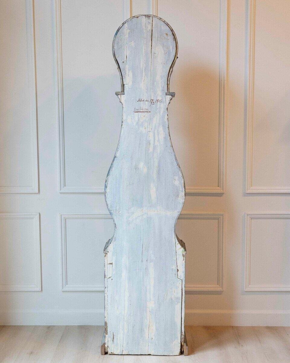 Late 18th-Century Swedish Rococo Longcase Clock, Dated 1787 - JAA