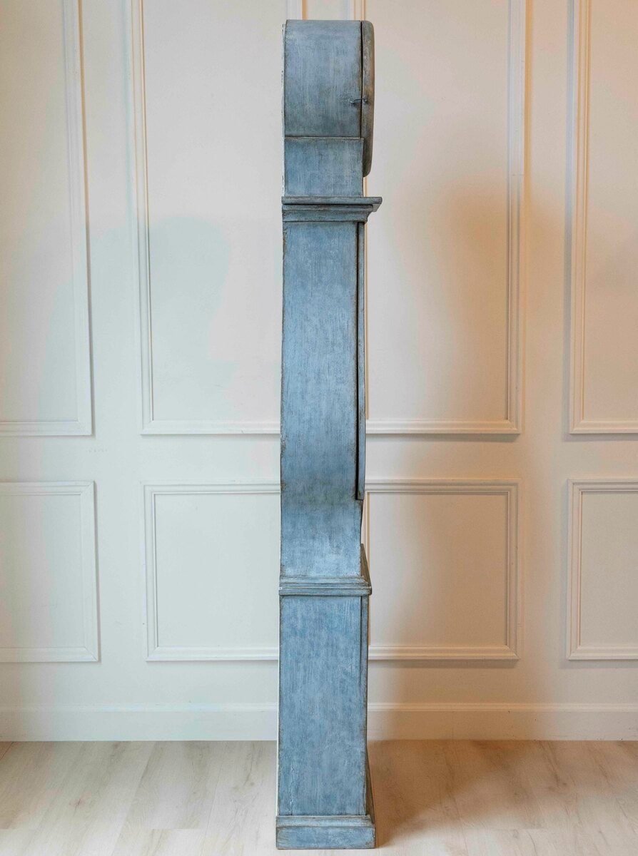 Late 18th-Century Swedish Rococo Longcase Clock, Dated 1787 - JAA